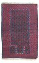 Balutsj-teppe - 124 x 77 cm - blå
