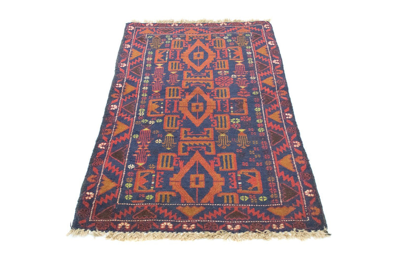 Balutsj-teppe - 135 x 81 cm - blå