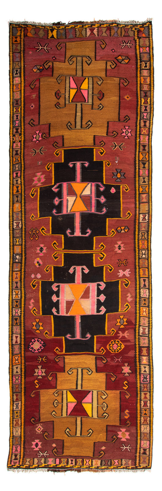 Antikk kilim Teppe 375x130cm