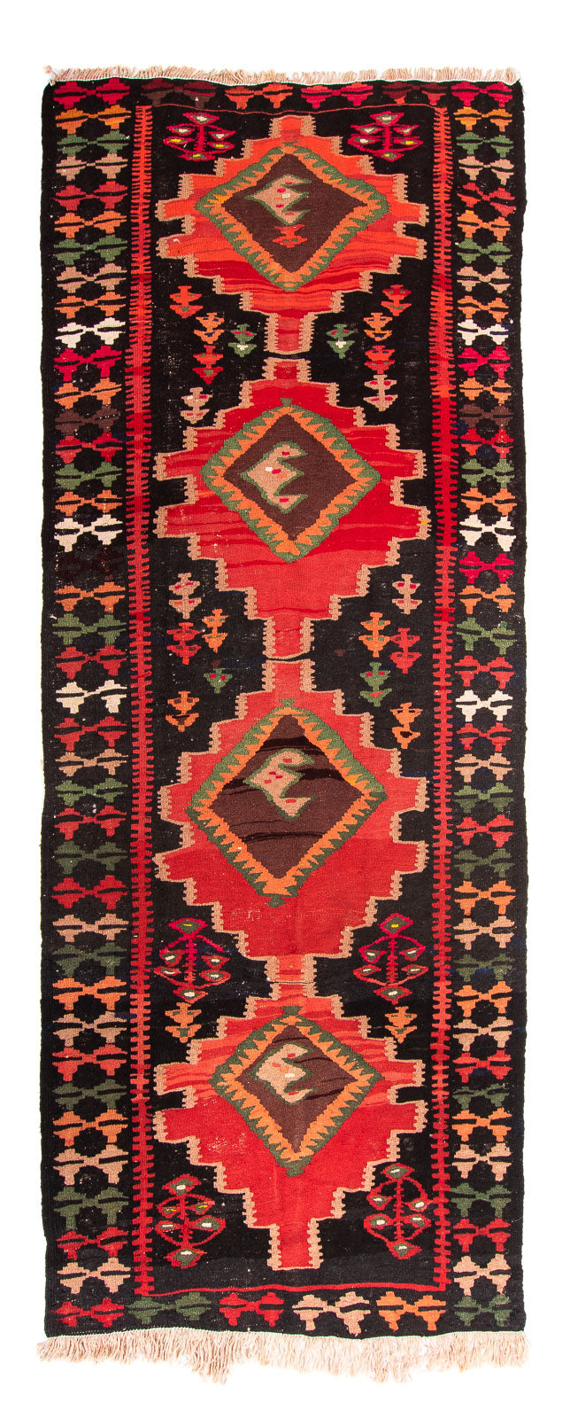 Antikk kilim Teppe 137x330cm