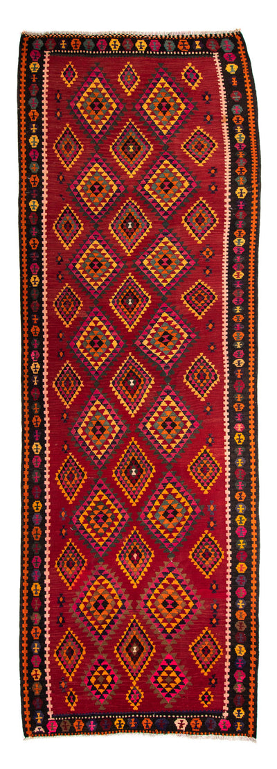 Antikk kilim Teppe 147x390cm