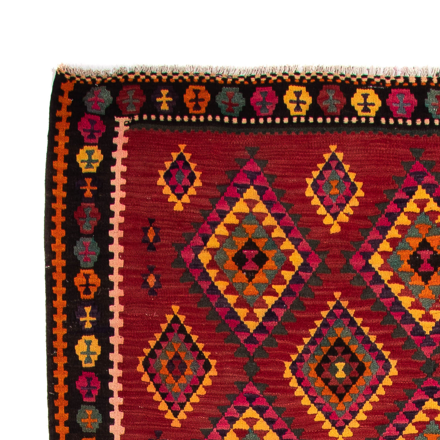 Antikk kilim Teppe 390x147cm