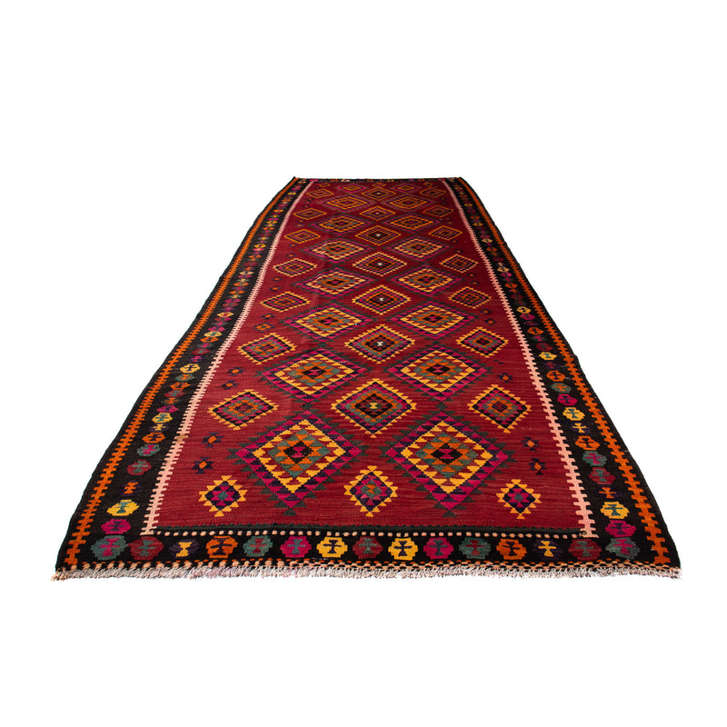 Antikk kilim Teppe 390x147cm