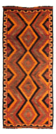 Antikk kilim Teppe 140x320cm
