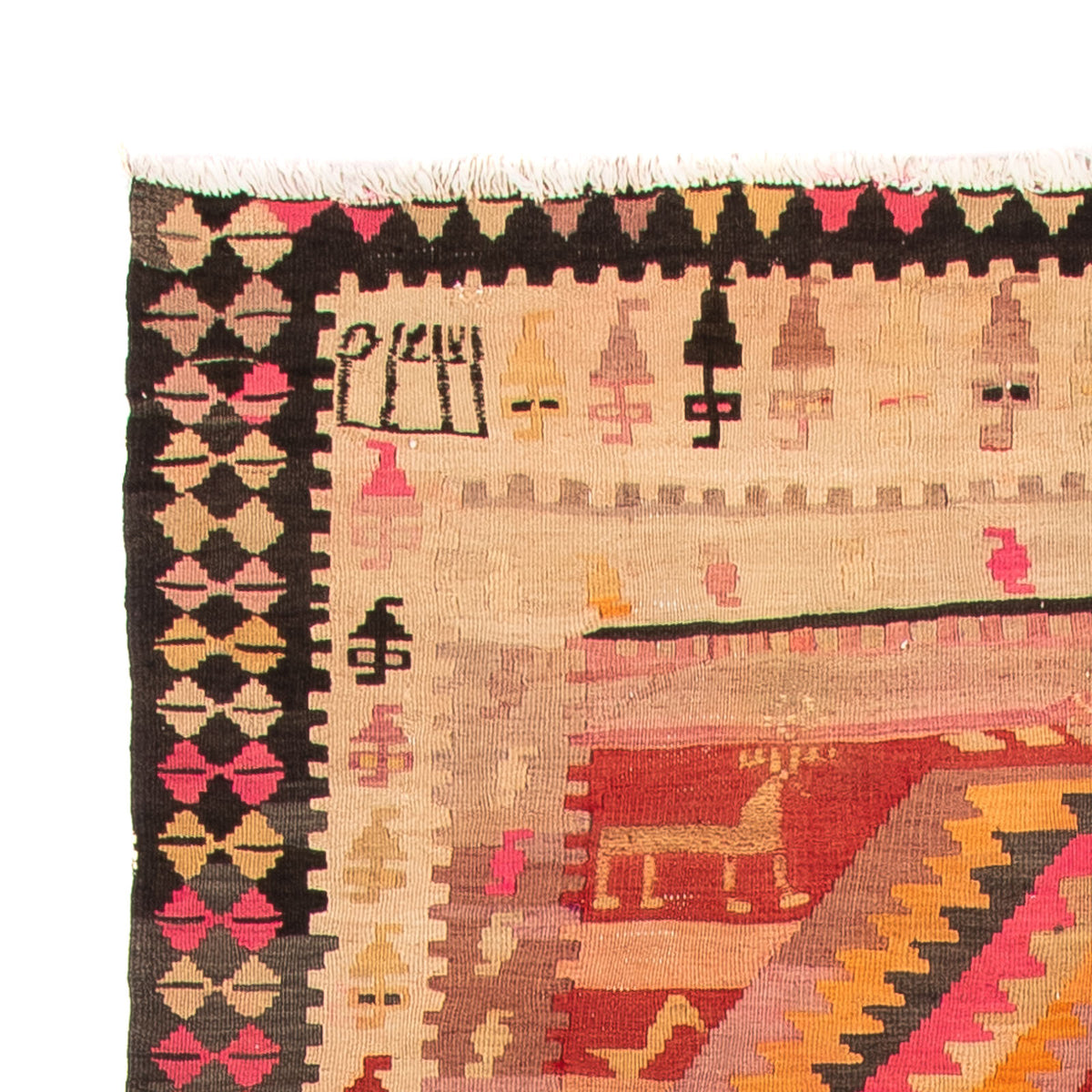 Antikk kilim Teppe 150x275cm