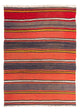 Kelimteppe - Gammelt - 195 x 150 cm - flerfarget