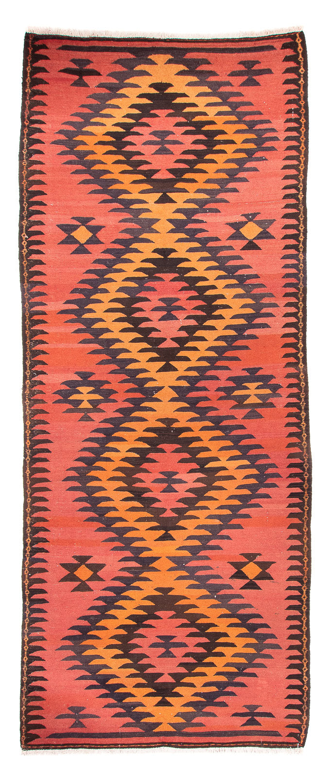 Antikk kilim Teppe 400x140cm