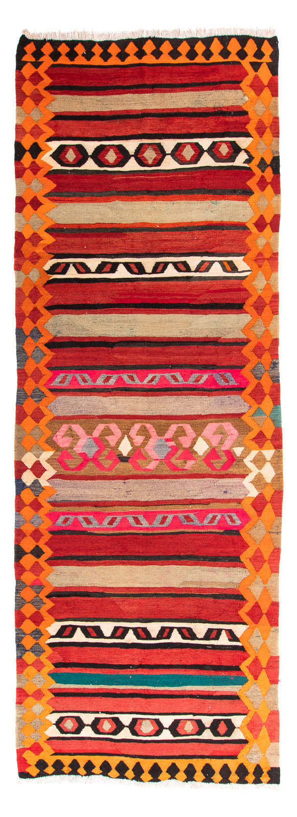 Antikk kilim Teppe 370x130cm