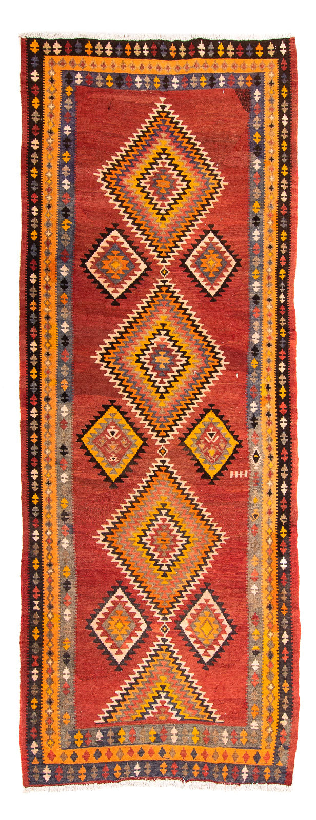Antikk kilim Teppe 127x310cm
