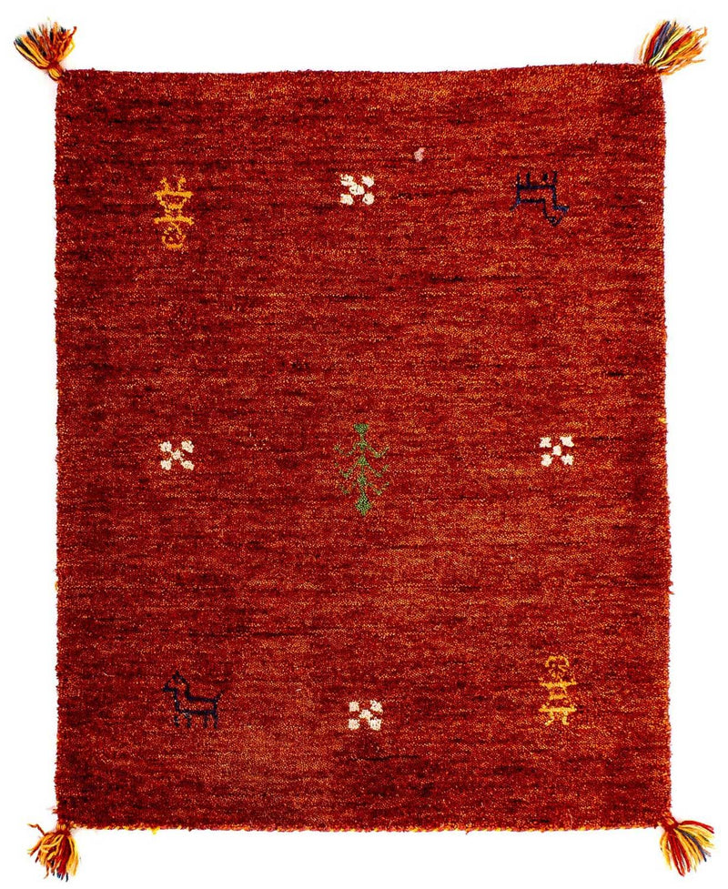 Indo Gabbeh Teppe 90x60cm - Ullteppe