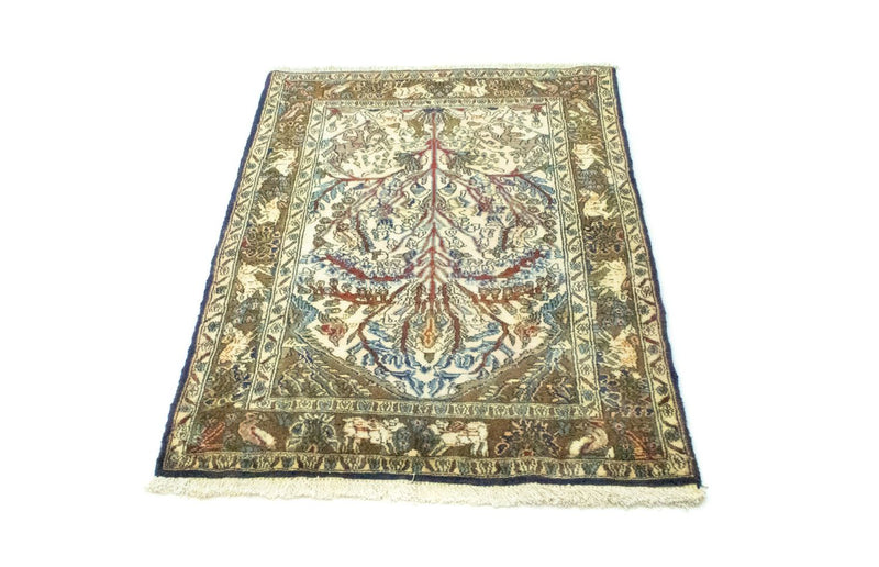 Persisk teppe - klassisk - 117 x 82 cm - beige