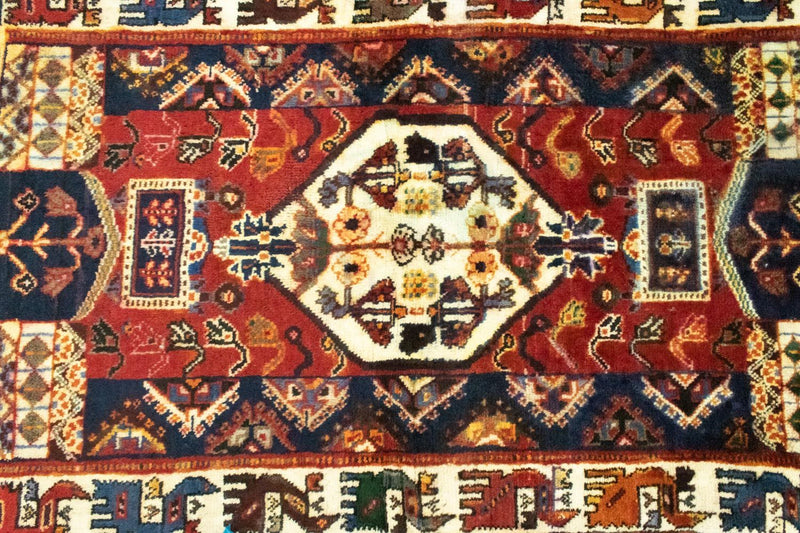 Persisk teppe - Nomadisk - 146 x 91 cm - rød