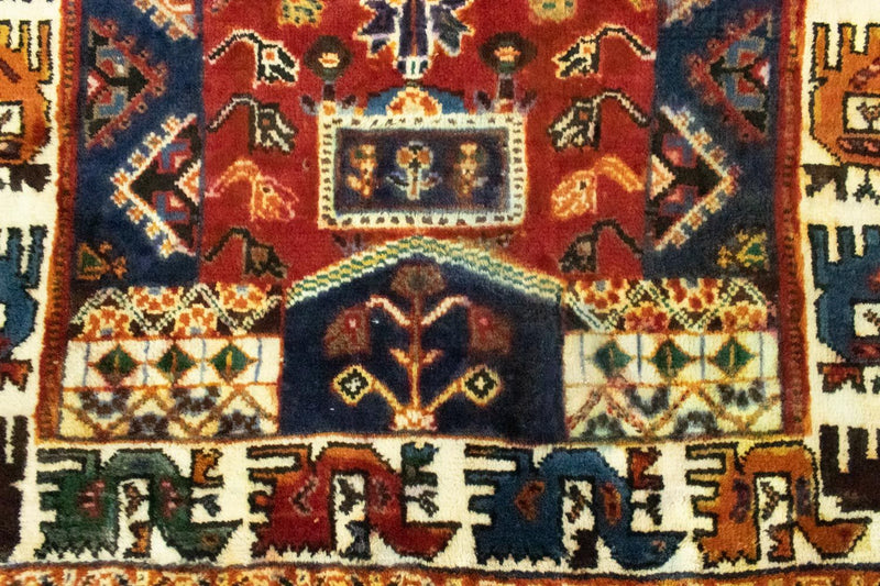 Persisk teppe - Nomadisk - 146 x 91 cm - rød