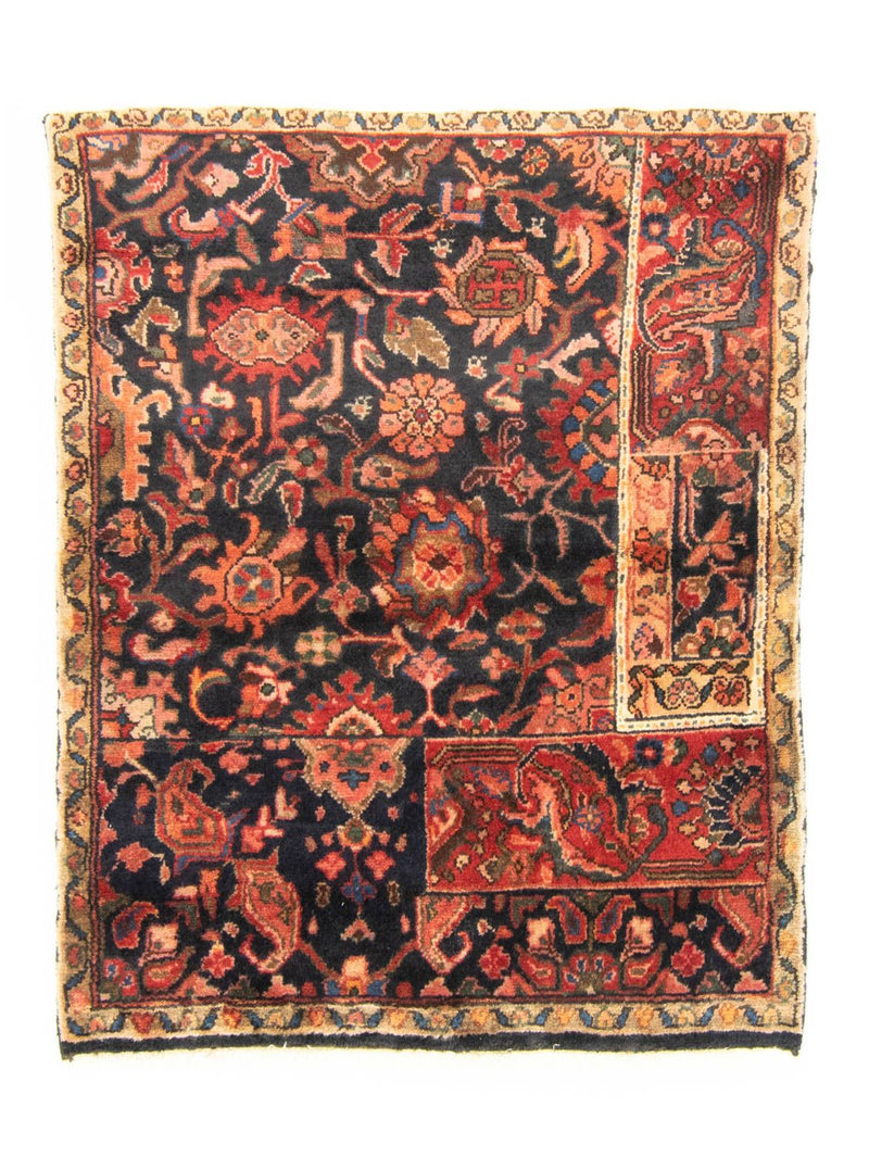 Persisk teppe - Nomadisk - 126 x 103 cm - blå