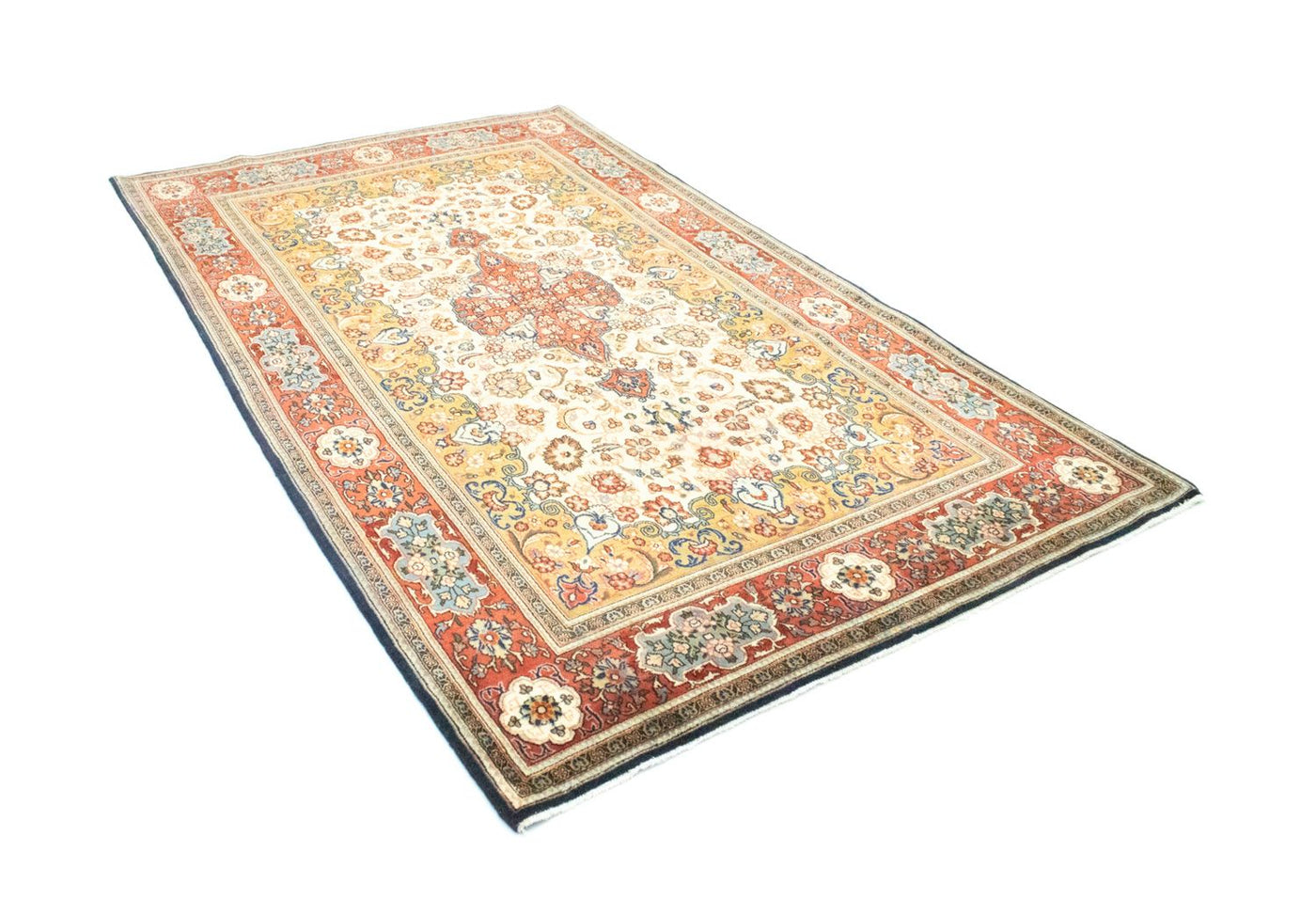 Persisk teppe - Ghom - 245 x 142 cm - beige