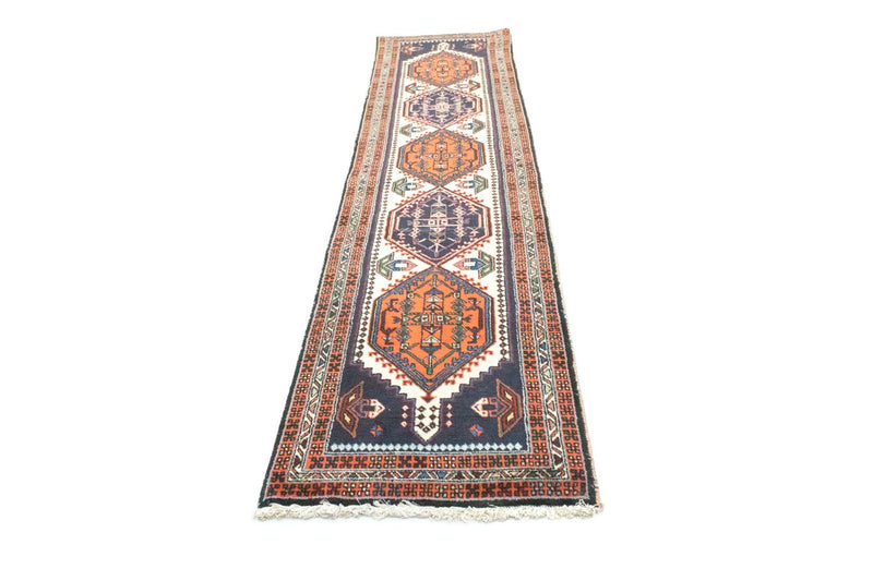 Løper Persisk teppe - Nomadisk - 307 x 70 cm - flerfarget