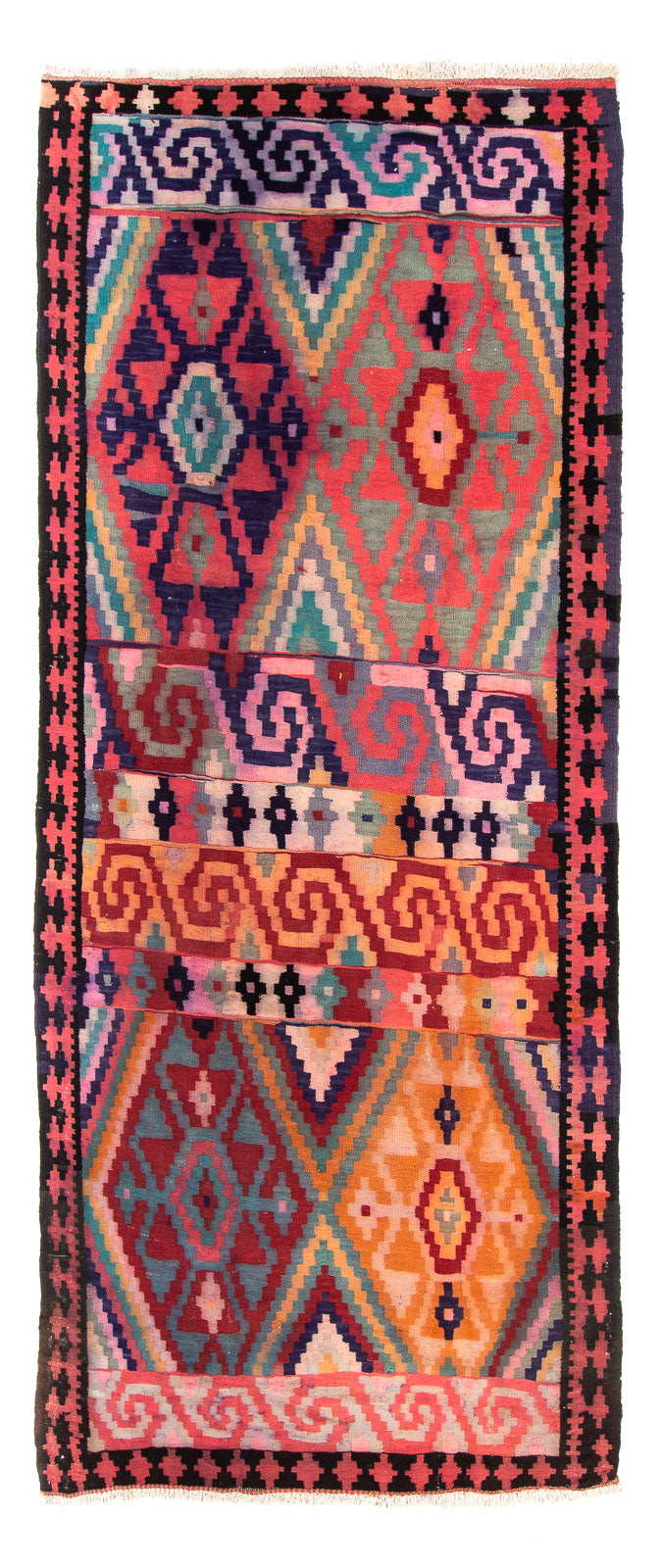 Antikk kilim Teppe 135x330cm