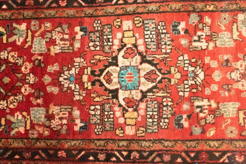 Løper Persisk teppe - Nomadisk - 288 x 84 cm - oransje