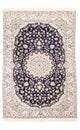 Persisk teppe - Nain - Premium - 150 x 97 cm - mørkeblå