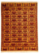 Silketeppe - afghansk silke - 173 x 126 cm - gull