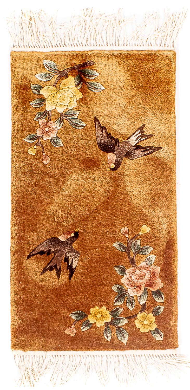 Kinesisk silke Teppe 32x54cm - Orientalsk teppe