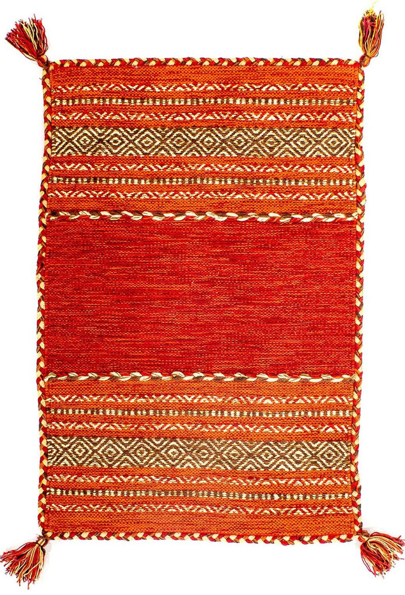 Moderne kilim Teppe 90x60cm - Ullteppe