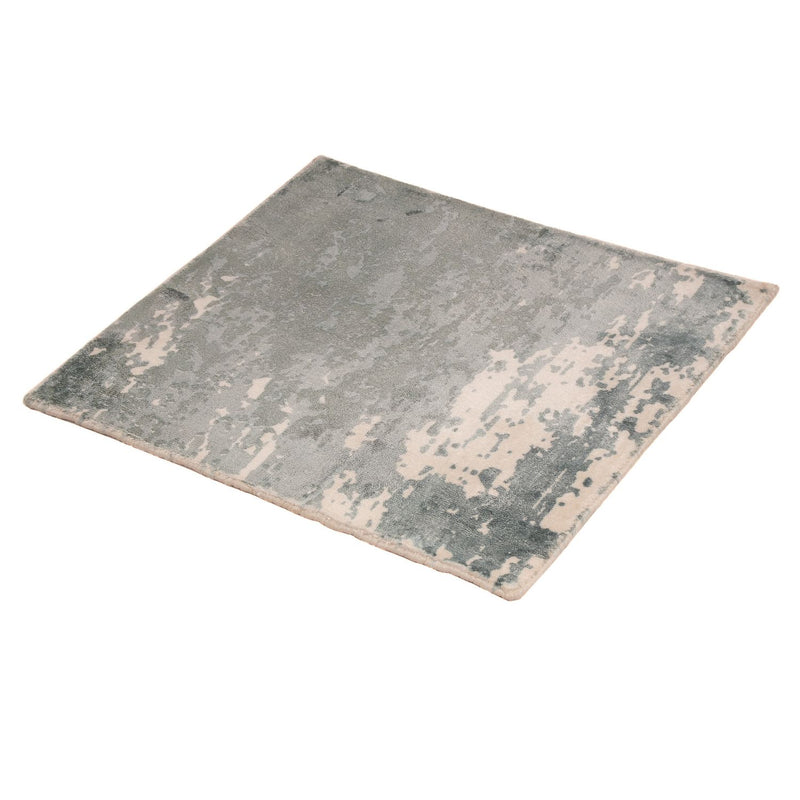 Viskose teppe square  - 55 x 51 cm - flerfarget