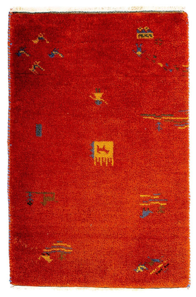 Indo Gabbeh Teppe 90x60cm - Ullteppe