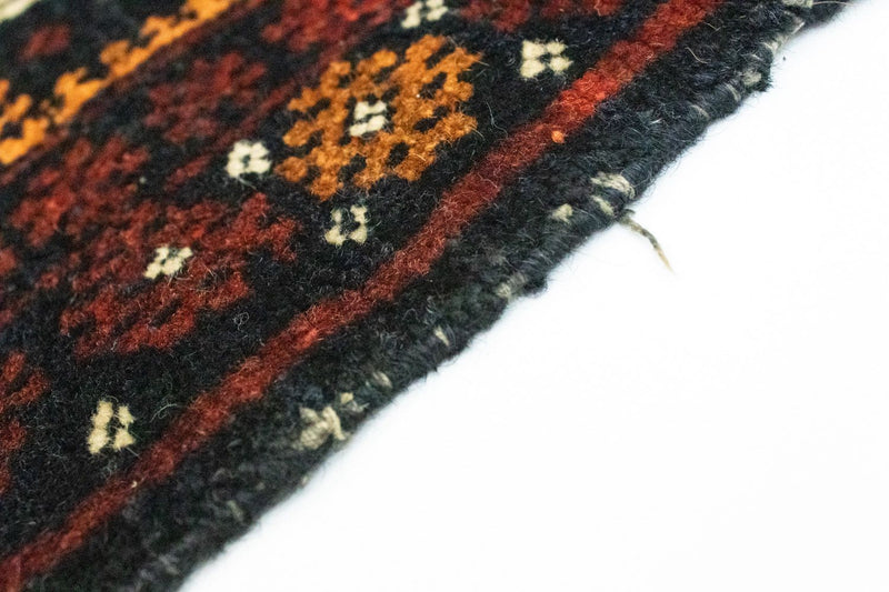 Afghansk teppe square  - 45 x 42 cm - blå