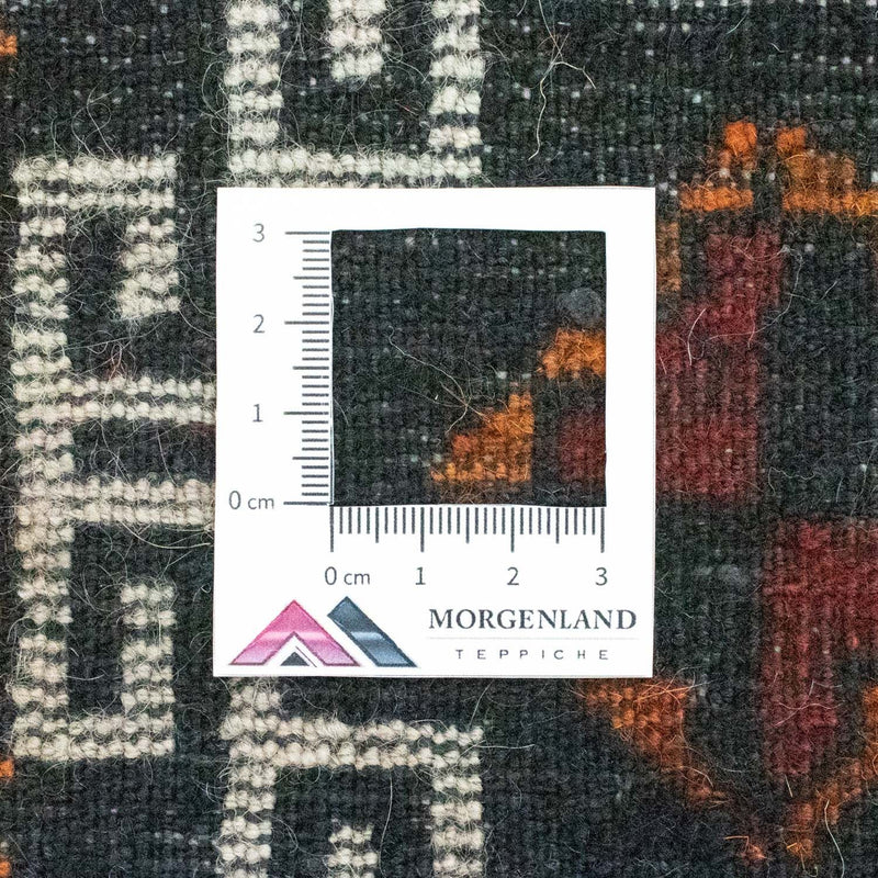 Afghansk teppe square  - 45 x 42 cm - blå