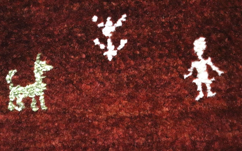 Løper Gabbeh teppe - Loribaft persisk teppe - 280 x 81 cm - brun