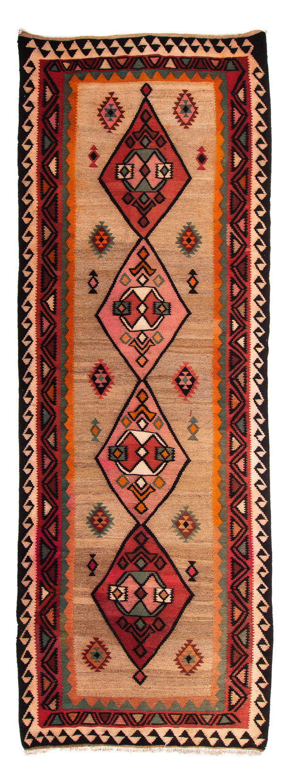 Antikk kilim Teppe 148x390cm
