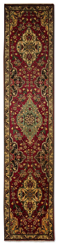 Løper Persisk teppe - Tabriz - 385 x 73 cm - rød – product image