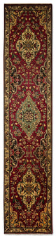 Løper Persisk teppe - Tabriz - 385 x 73 cm - rød