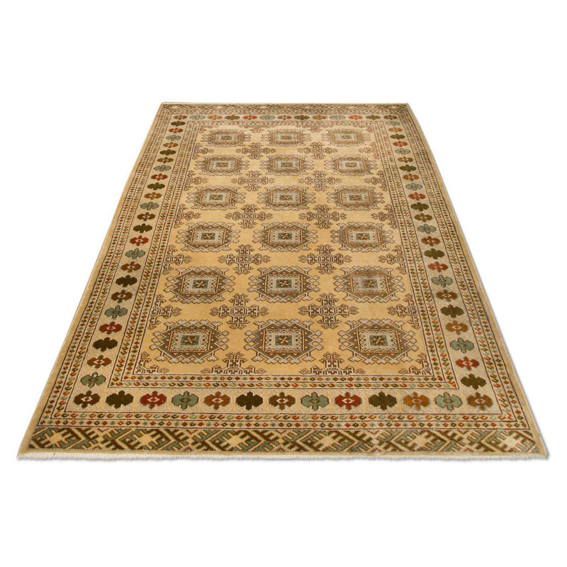 Turkaman teppe 126x184cm - Persisk teppe - beige