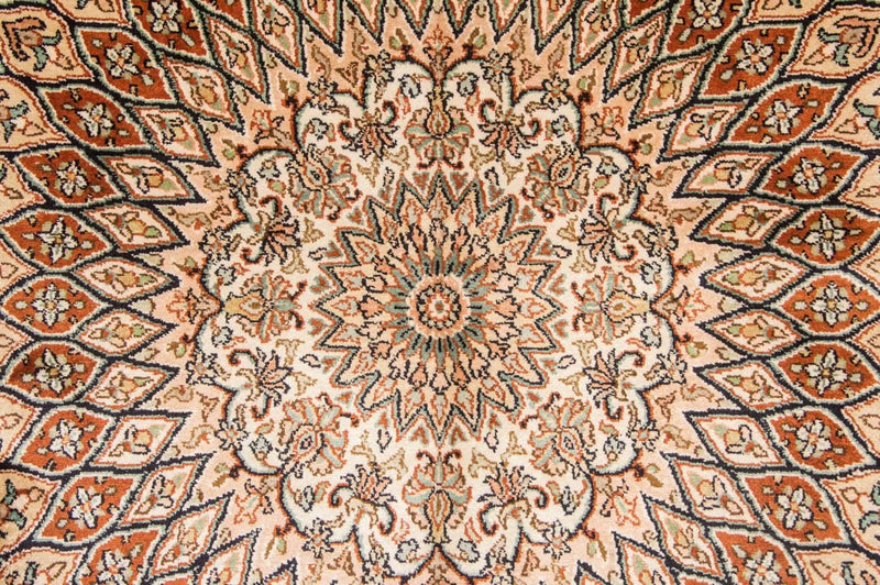 Silketeppe - Kashmir silke - 194 x 120 cm - flerfarget