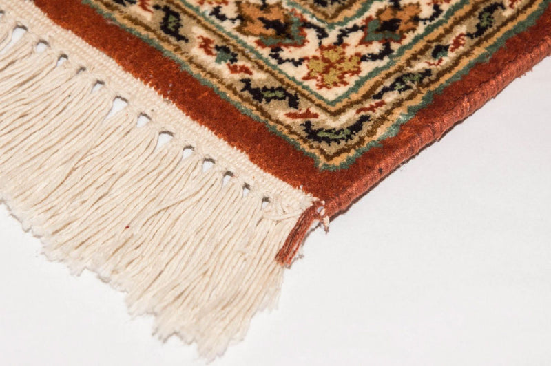 Silketeppe - Kashmir silke - 194 x 120 cm - flerfarget