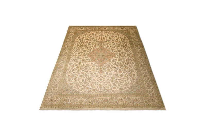 Silketeppe - Kashmir silke - 335 x 243 cm - beige