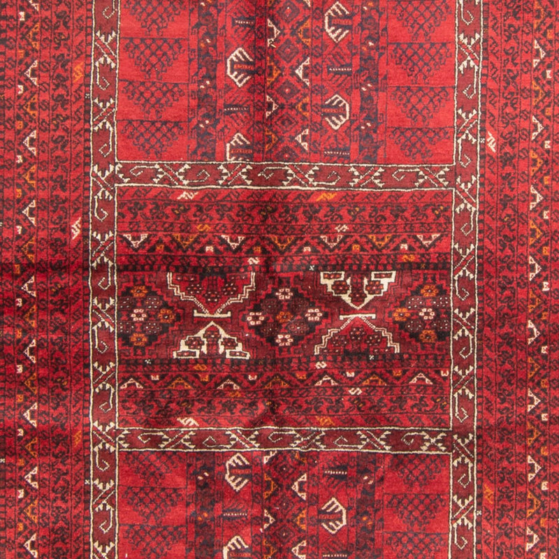 Turkaman teppe - 234 x 160 cm - rød