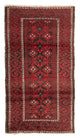 Løper Balutsj-teppe - 210 x 110 cm - rød