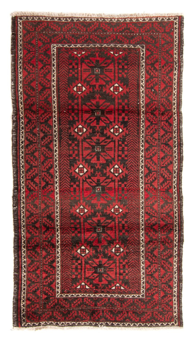 Løper Balutsj-teppe - 210 x 110 cm - rød