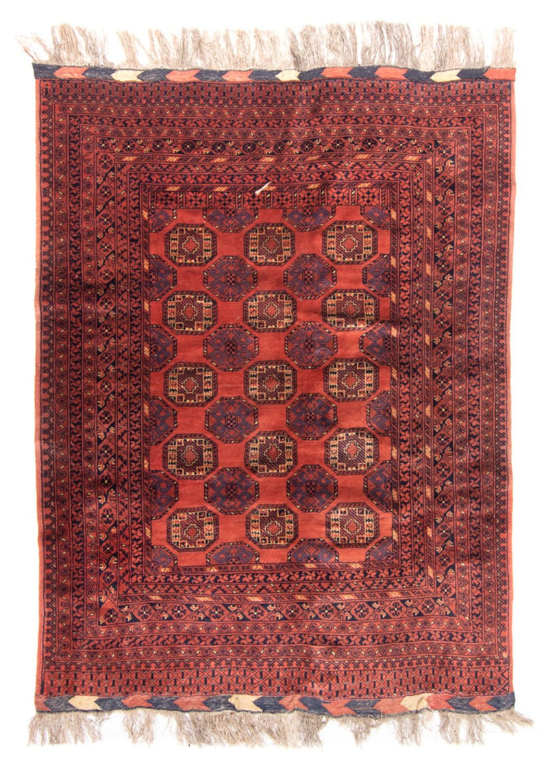 Turkaman teppe - 200 x 148 cm - rød