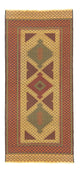 Løper Kelimteppe - Orientalsk - 188 x 85 cm - oransje