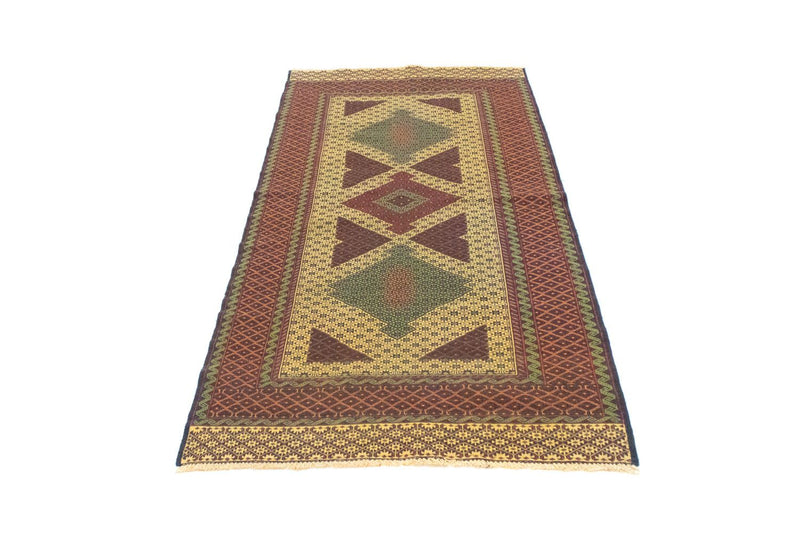 Løper Kelimteppe - Orientalsk - 188 x 85 cm - oransje