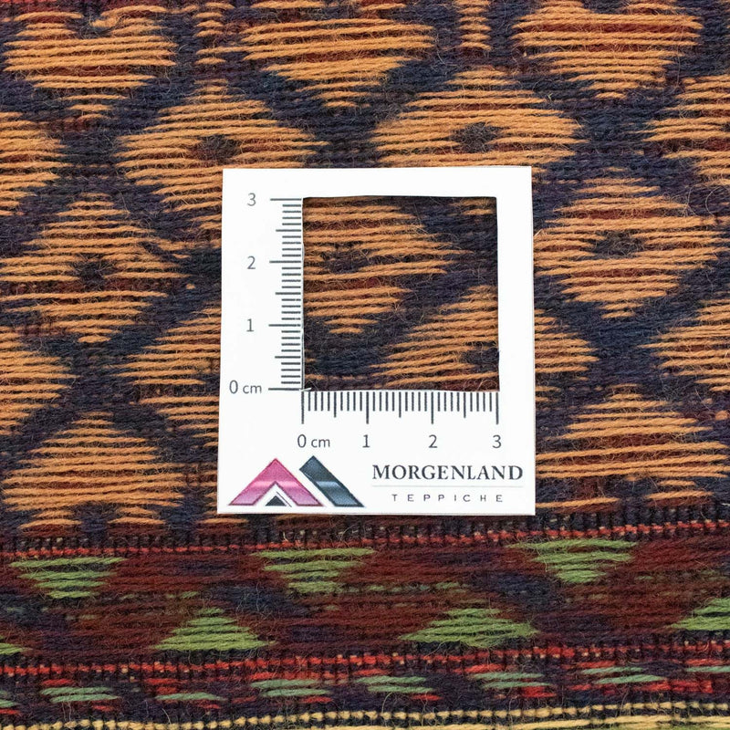 Løper Kelimteppe - Orientalsk - 188 x 85 cm - oransje