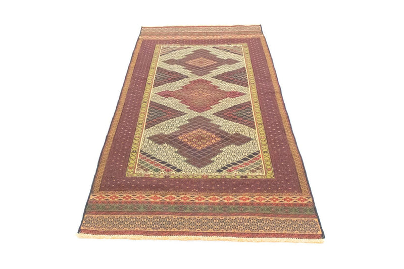 Løper Kelimteppe - Orientalsk - 191 x 88 cm - brun