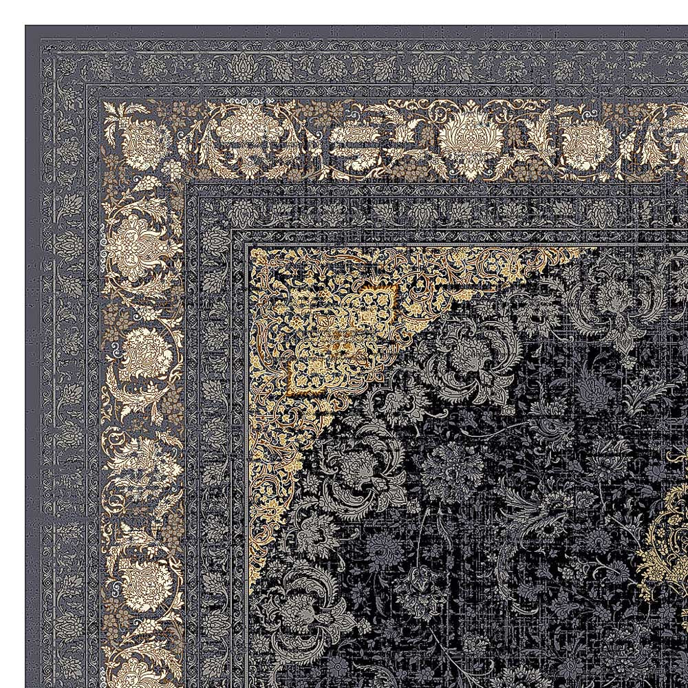 Orientalsk vevd teppe - Golden Glam - rektangulær