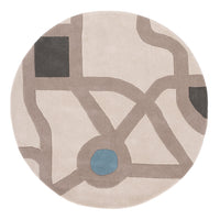 Kinderteppich Spielstraße Stadt rund – product image