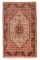 Persisk teppe - Bijar - 140 x 88 cm - rød
