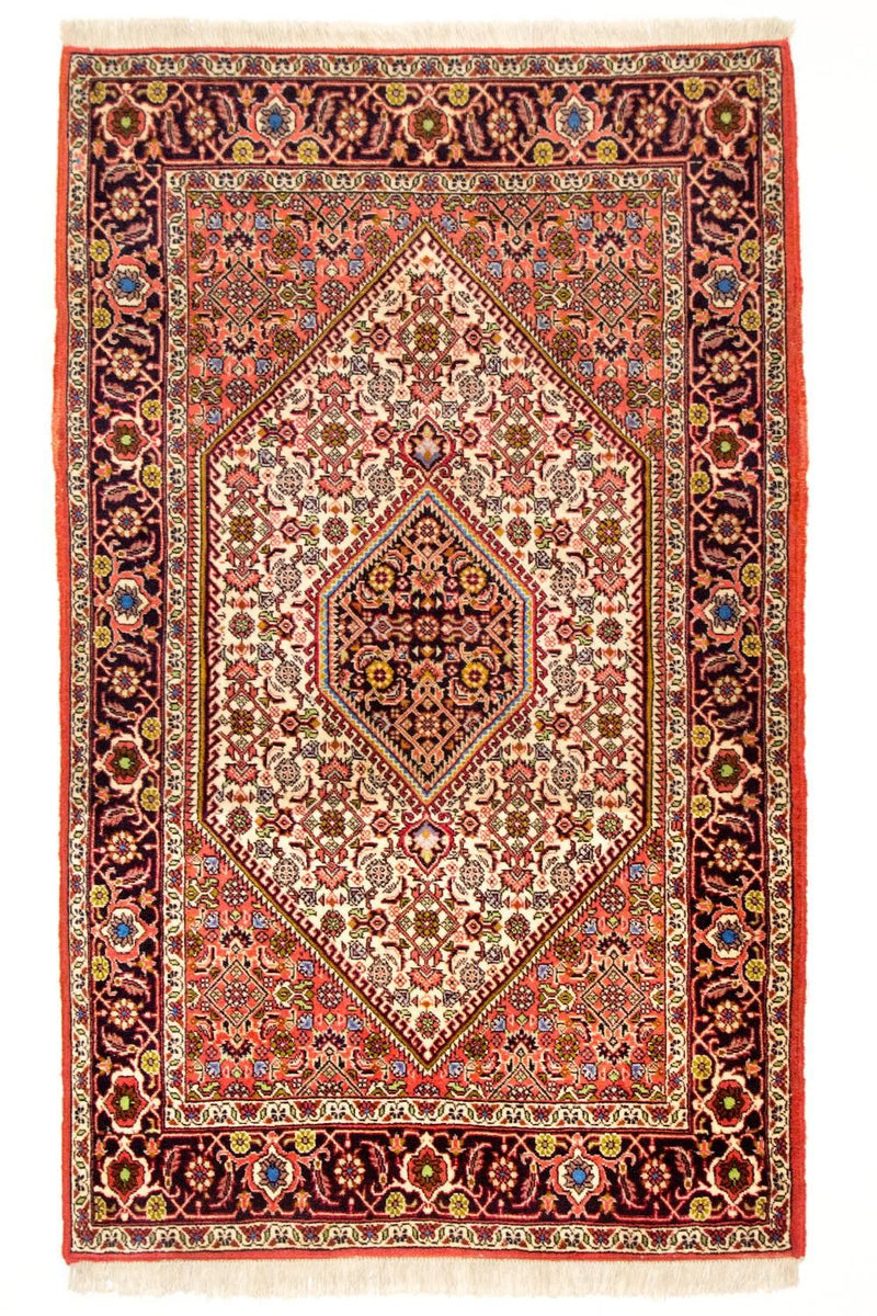 Persisk teppe - Bijar - 140 x 88 cm - rød